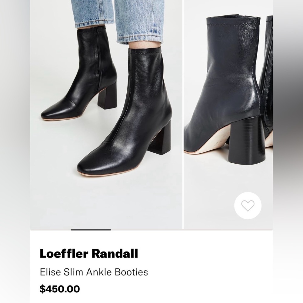 Loeffler Randall Elise Slim Boots Black Sz 7.5